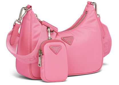 Prada Re-Edition 2005 Shoulder Bag Nylon Begonia Pink