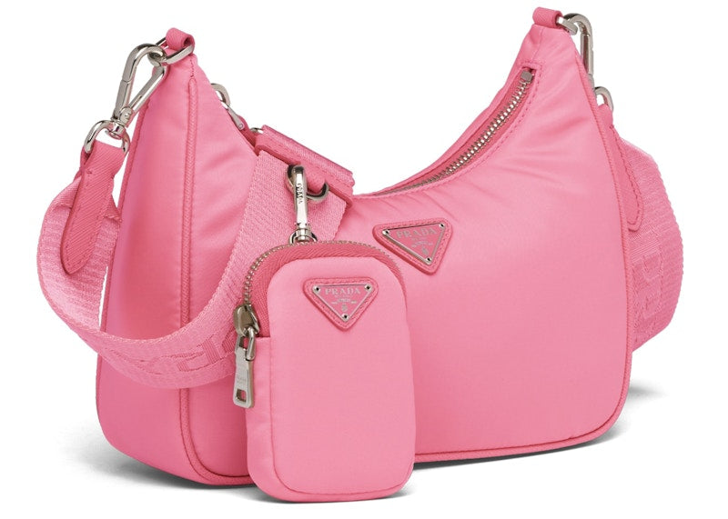 Prada Re-Edition 2005 Shoulder Bag Nylon Begonia Pink