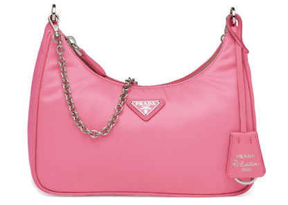 Prada Re-Edition 2005 Shoulder Bag Nylon Begonia Pink