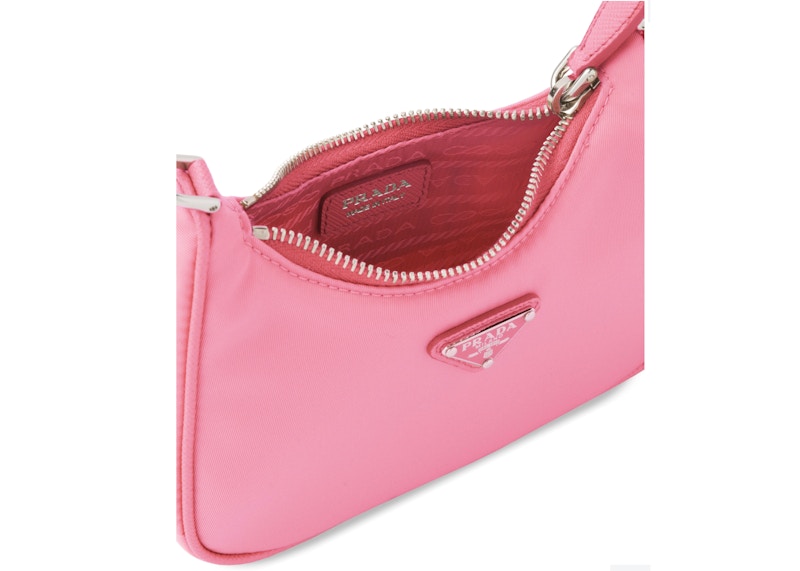 Prada Re-Edition Shoulder Bag Mini Nylon Begonia Pink