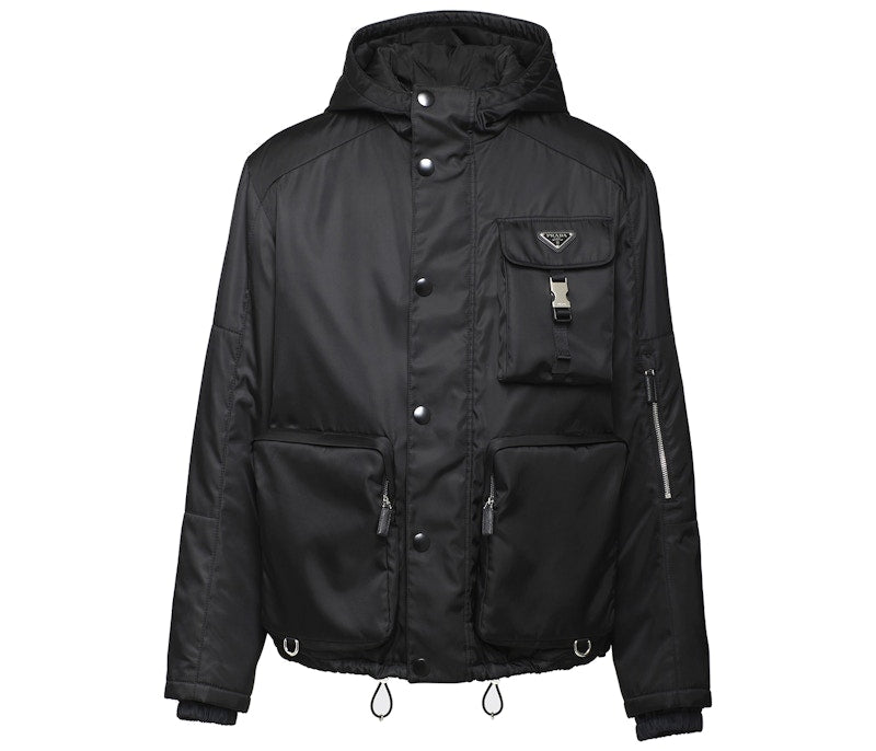 Prada Re-Nylon Blouson Cargo Jacket Black