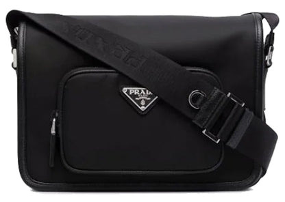 Prada Re-Nylon Satchel Bag Detachable Coin Purse Black