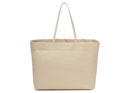 Prada Re-Nylon and Saffiano Leather Tote Bag Desert Beige