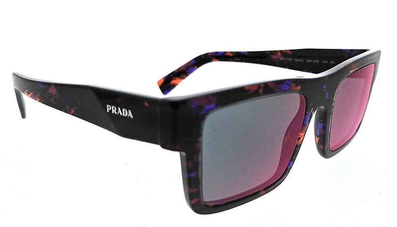 Prada Rectangle Sunglasses Abstract Orange (0PR 19WS 06V40E)