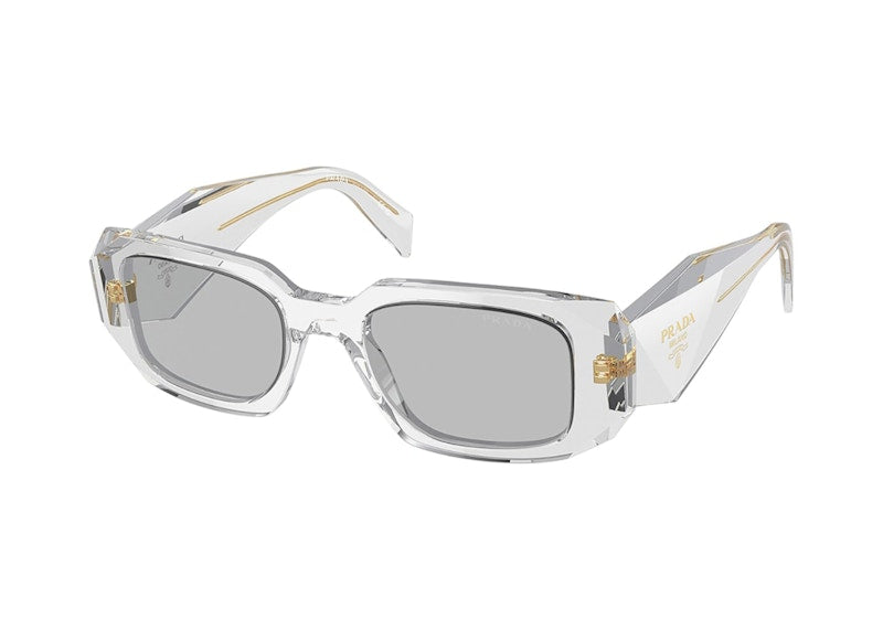 Prada Rectangle Sunglasses Transparent Grey (PR_17WSF_12R30B_51mm)