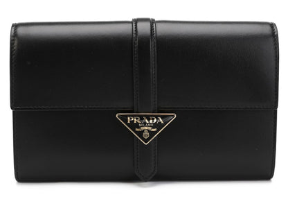 Prada Rectangular Logo Clutch Bag Black