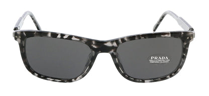 Prada Rectangular Sunglasses Havana Grey/Dark Grey (0PR 18YS 19A09C)