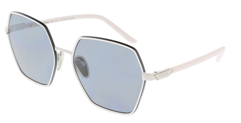 Prada Rectangular Sunglasses White (0PR 56YS)