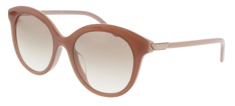 Prada Round Sunglasses Beige Brown Crystal (0PR 02YSF 01Y1L052)