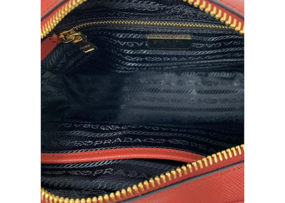 Prada Saffiano Camera Crossbody Red