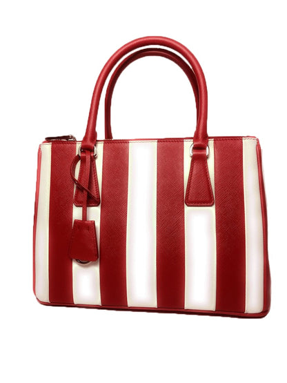 Prada Saffiano Galleria Handbag Red/White