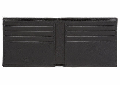 Prada Saffiano Leather Bi-Fold Wallet Black
