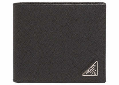 Prada Saffiano Leather Bi-Fold Wallet Black