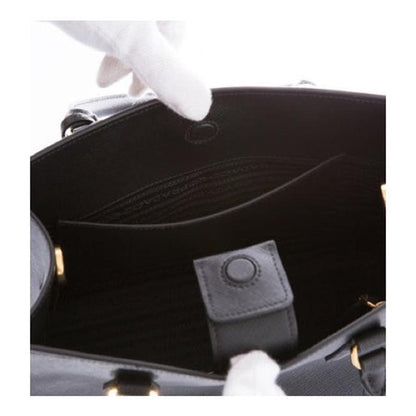 Prada Saffiano Lux Handbag Black