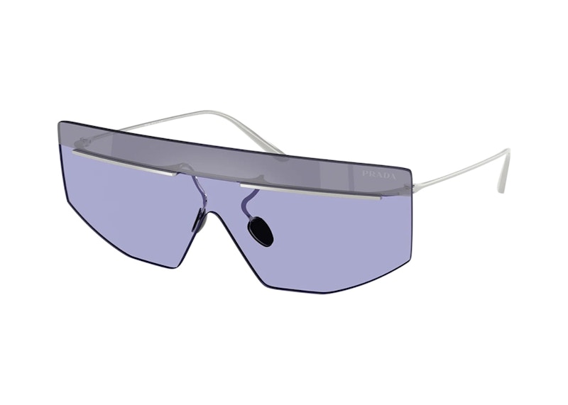 Prada Shield Sunglasses Silver (PR_B55S_1BC70P_40mm)