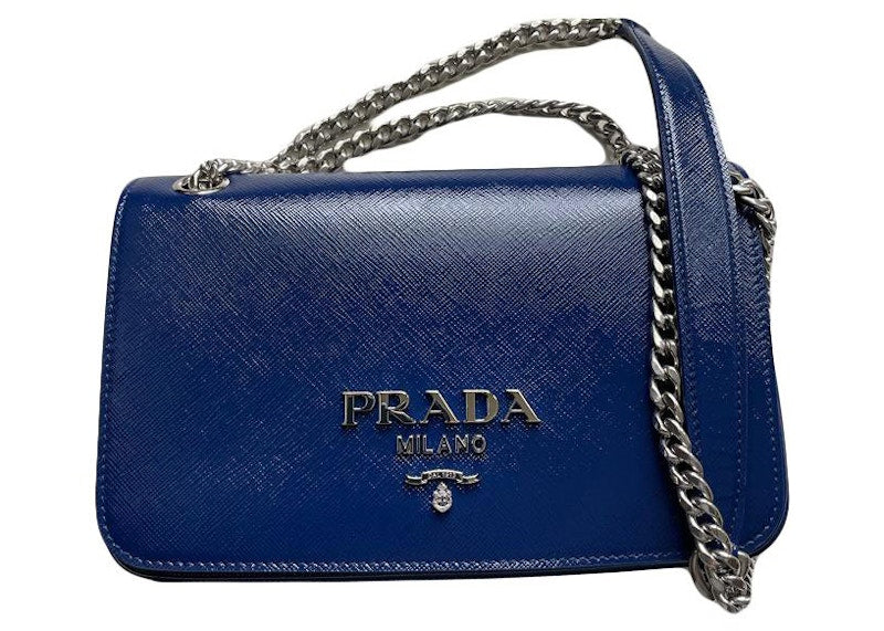 Prada Shoulder Bag Small Ink Blue