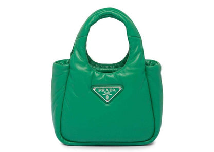 Prada Small Soft Padded Bag Green