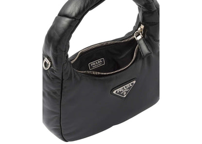 Prada Soft Padded Nappa-Leather Mini Bag Black