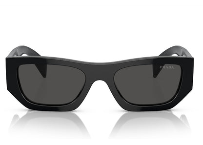 Prada Square Sunglasses Black/Dark Grey (SPRA01 16K-0 8Z)