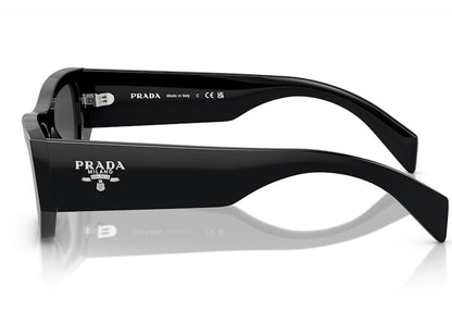 Prada Square Sunglasses Black/Dark Grey (SPRA01 16K-0 8Z)