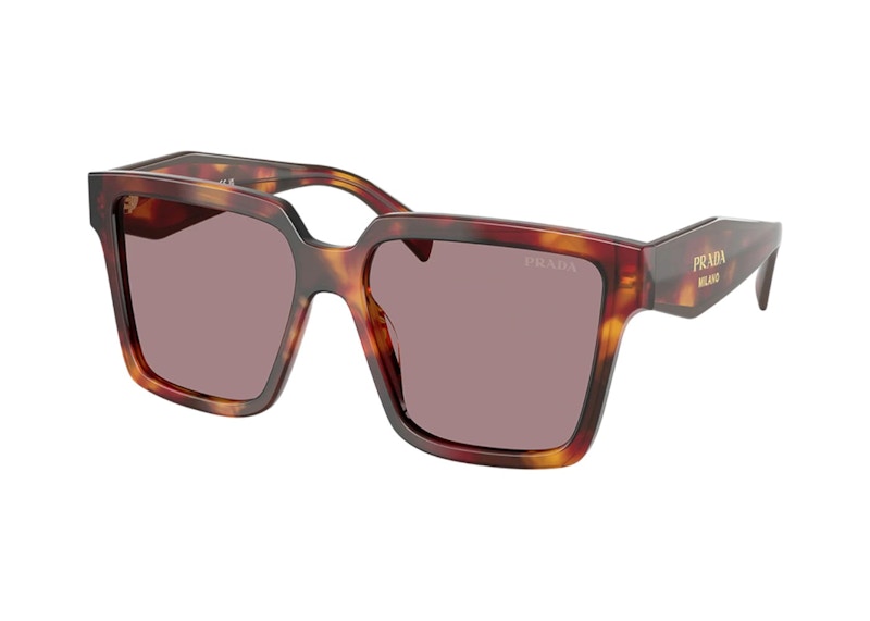 Prada Square Sunglasses Poppy Tortoise (PR_24ZS_22A20I_56mm)