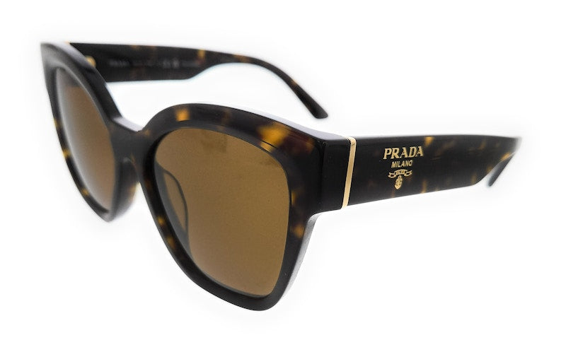 Prada Square Sunglasses Tortoise (0PR 17ZSF 2AU5Y1)