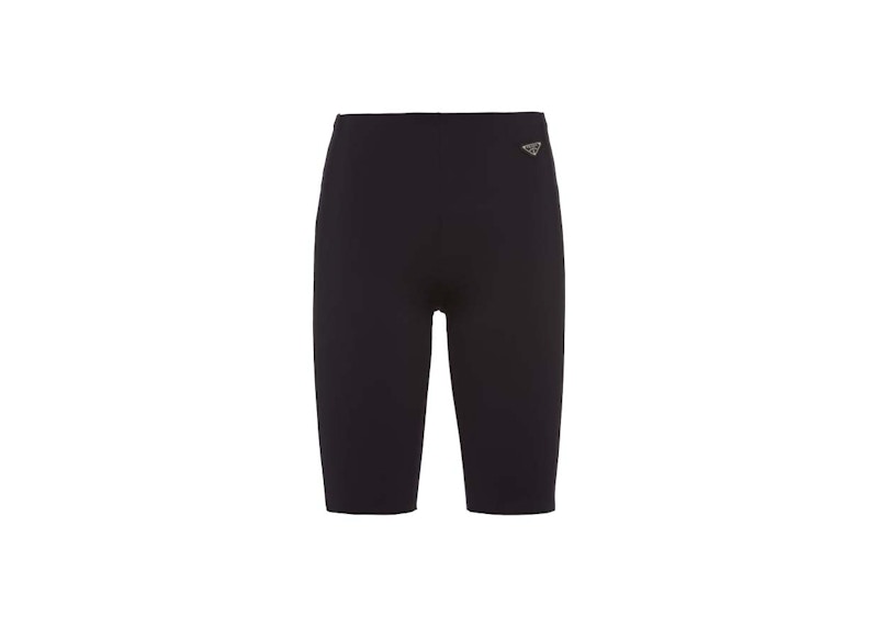 Prada Stretch Jersey Biker Shorts Black