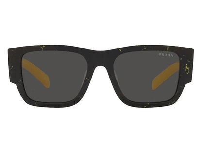 Prada Sunglasses PR 10ZS Black Marble/Yellow (PR10ZS-19D5S0-54)