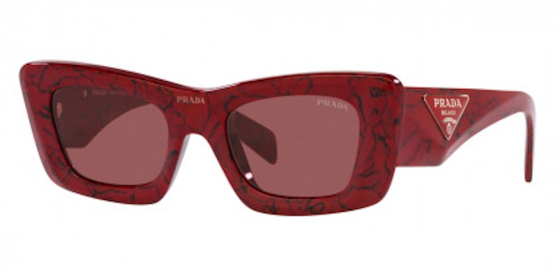 Prada Sunglasses PR 13ZSF Etruscan Marble/Dark Violet (PR13ZSF-15D08S-52)