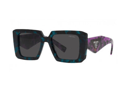 Prada Sunglasses PR 23YS Teal Tortoise/Dark Gray (PR23YS-06Z5S0-51)