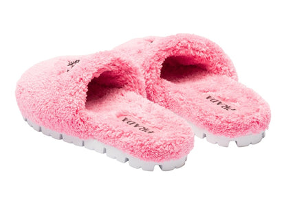 Prada Terry Cloth Slides Petal Pink
