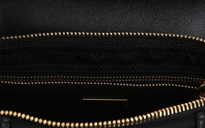 Prada Tessuto Crossbody Bag Leather Black