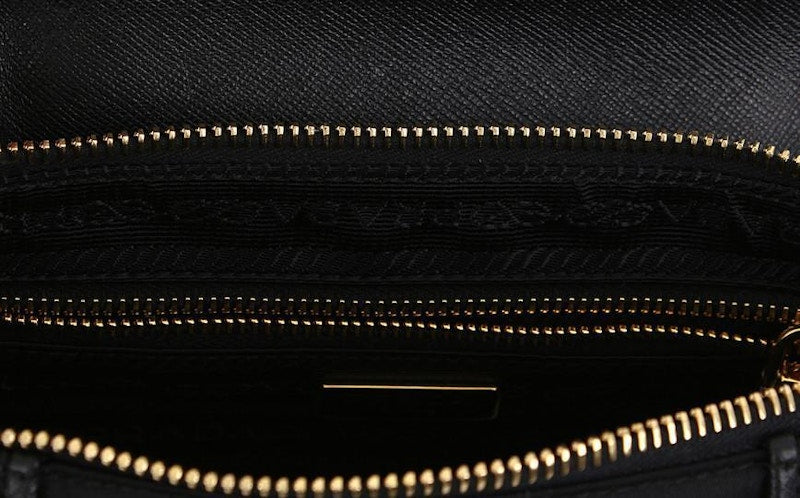 Prada Tessuto Crossbody Bag Leather Black
