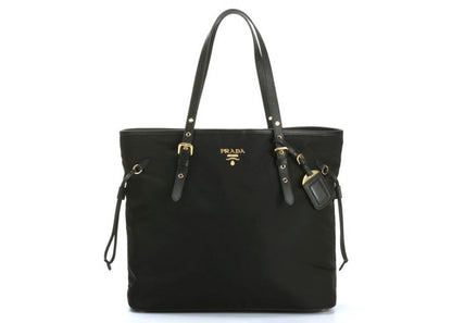 Prada Tessuto Shopper Tote Black