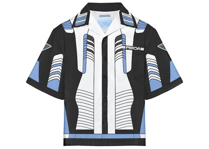 Prada Timecapsule August 2020 Poplin Shirt Blue