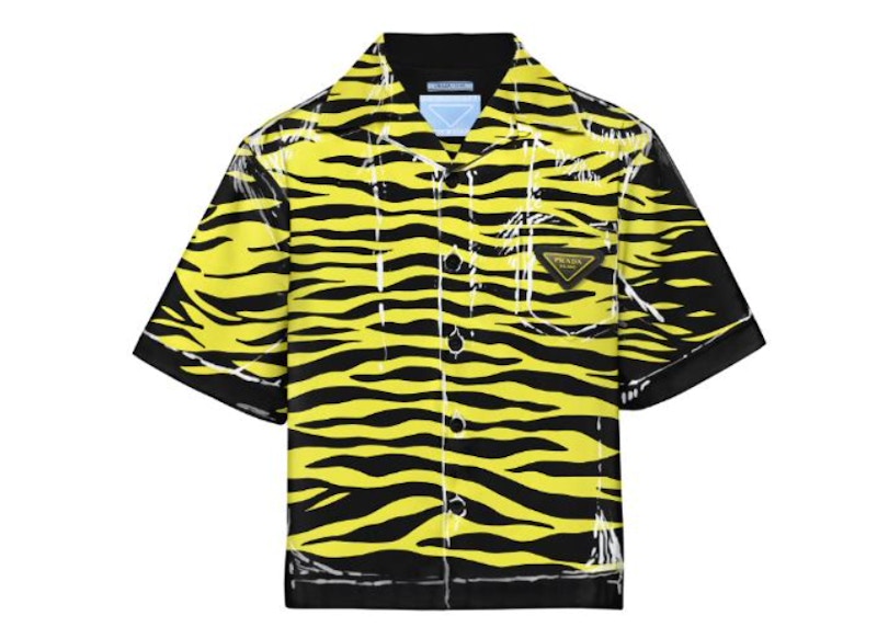 Prada Timecaspsule July 2021 Poplin Shirt Yellow/Black
