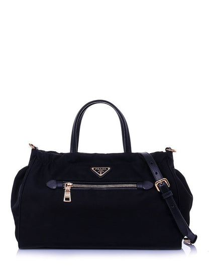 Prada Tote Bag Tessuto Saffiano Black