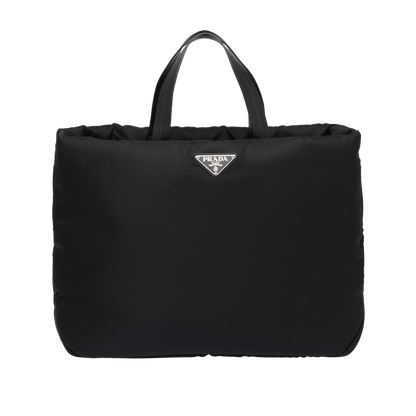 Prada Tote Padded Nylon Medium Black