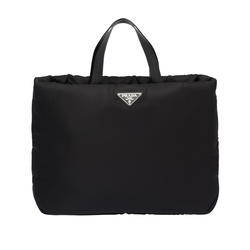 Prada Tote Padded Nylon Medium Black
