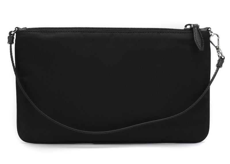 Prada Triange-Logo Shoulder Bag Black