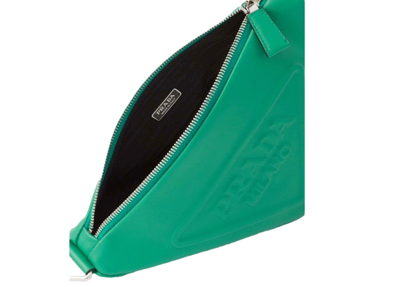 Prada Triangle Leather Shoulder Bag Mango