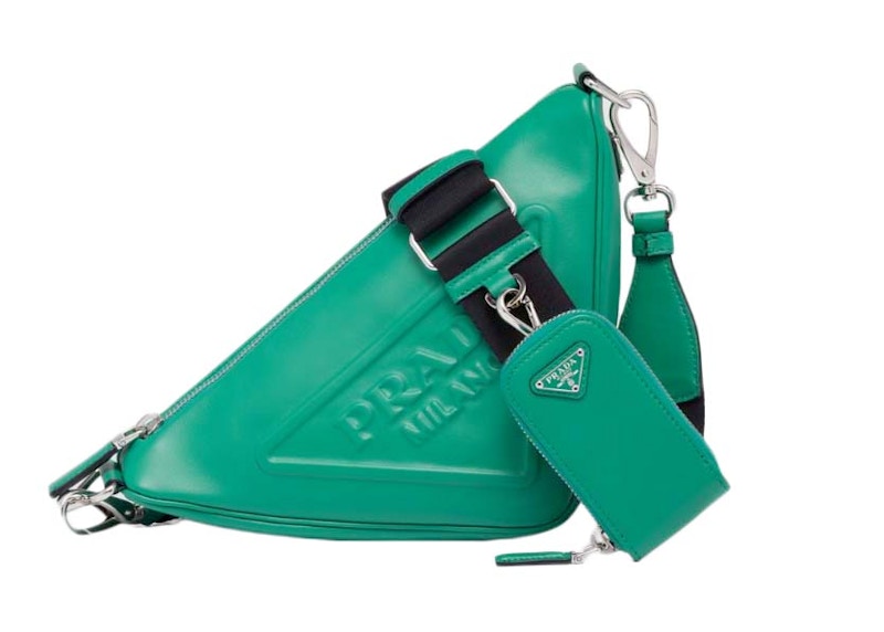 Prada Triangle Leather Shoulder Bag Mango