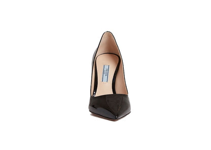 Prada Vernice 100mm Pumps Black Patent Leather