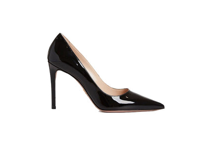 Prada Vernice 100mm Pumps Black Patent Leather