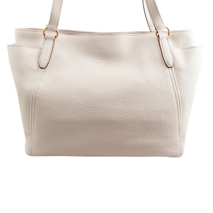 Prada Vitello Daino Shopping Tote White