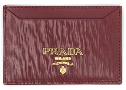 Prada Vitello Move Card Holder Red