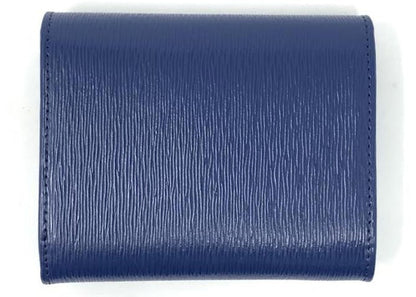 Prada Vitello Move Compact Wallet Bluette