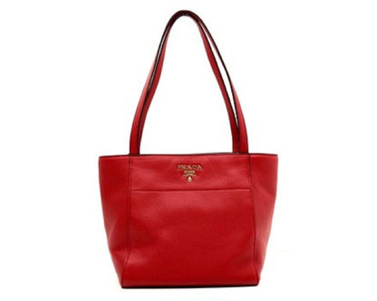 Prada Vitello Phenix Tote Red