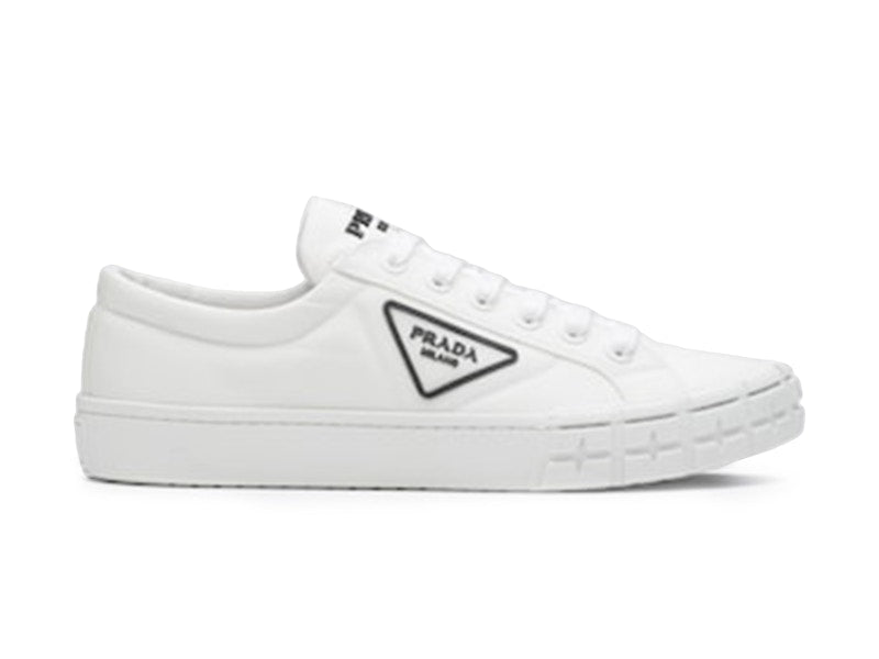 Prada Wheel Cassetta Low White White Black