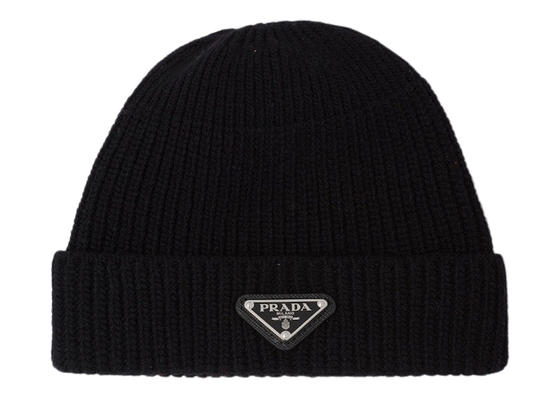 Prada Wool And Cashmere Beanie Black